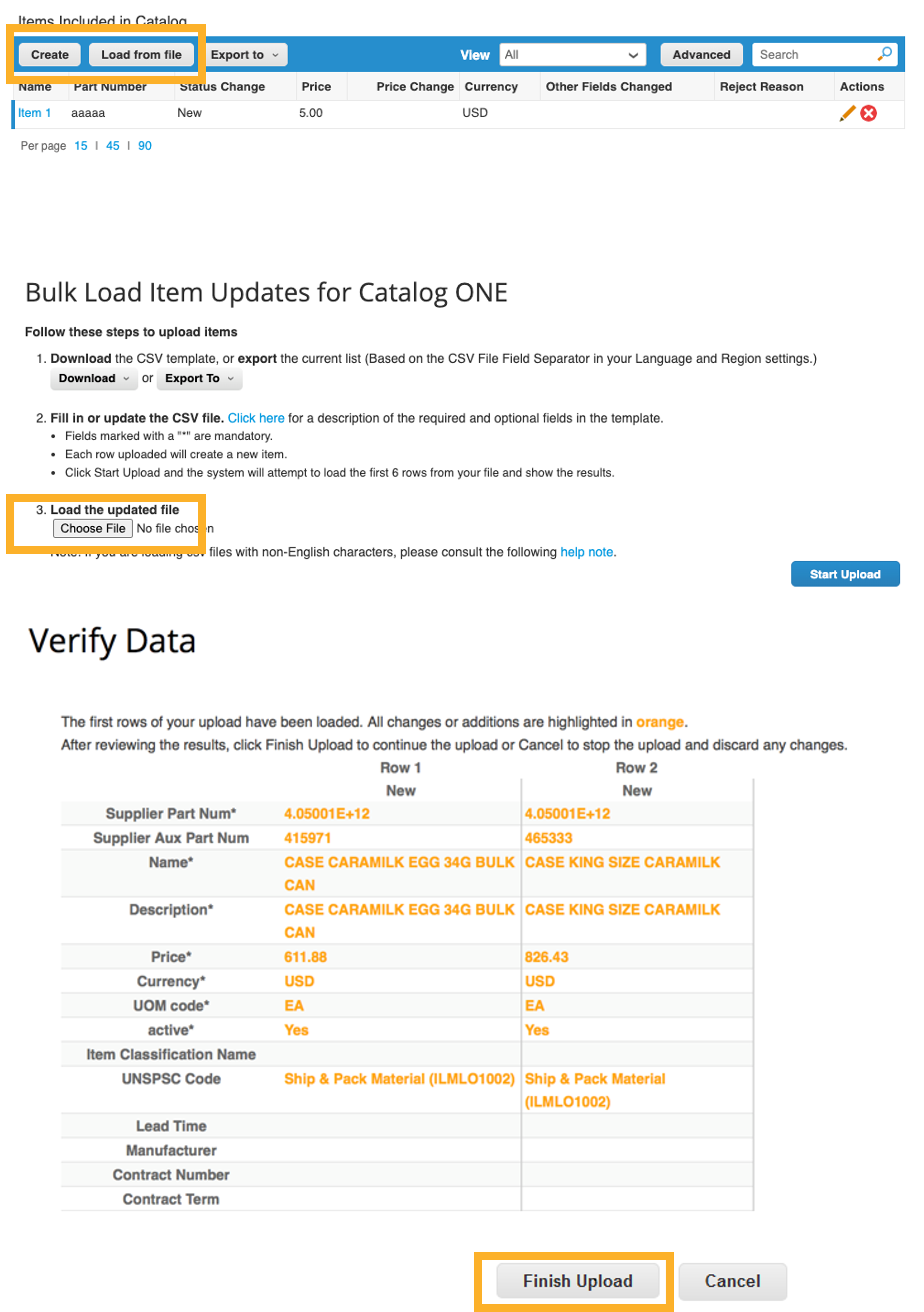 Create Catalog